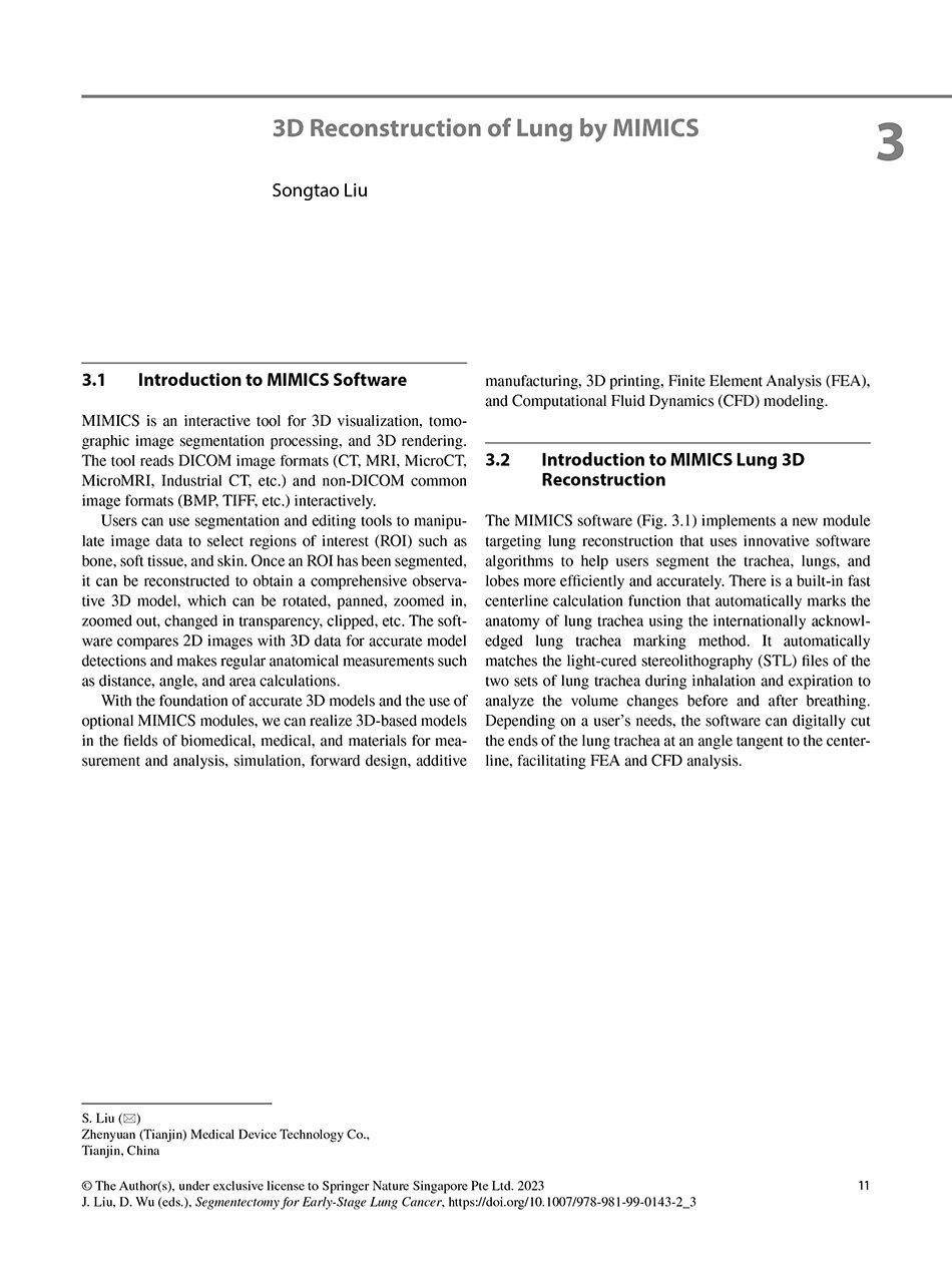 Sample pages of Segmentectomy for Early-Stage Lung Cancer 3D Navigation (ISBN:9787523508152)