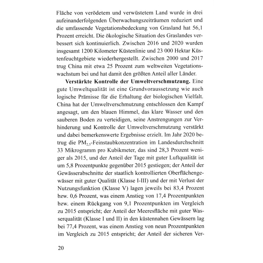 Sample pages of Erhaltung der biologischen Vielfalt in China (ISBN:9787119128498)