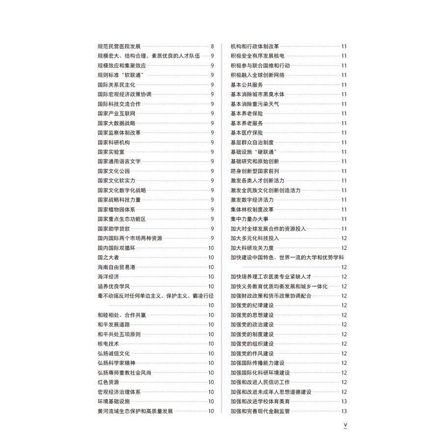Table of contents: Understanding Contemporary China Core Term Study Handbook (ISBN:9787521361889)