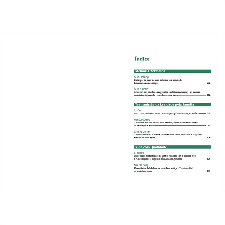 Table of contents: A Historia Oral Do - Desenvolvimento da Sociedade Chinesa Moderadamente Prospera (ISBN:9787508551562)