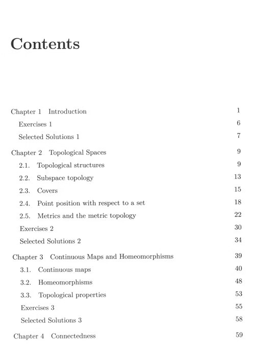 Table of contents: Lecture Notes on General Topology (ISBN:9787040527490)