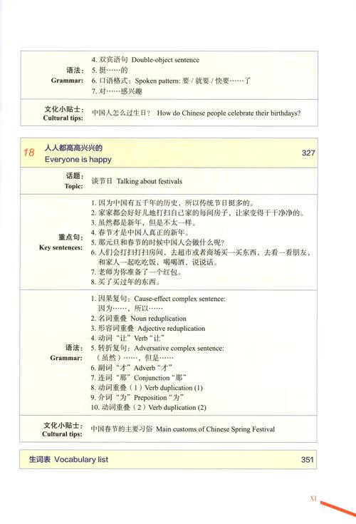 Table of contents: Elementary Chinese Comprehensive Course 1 (ISBN:9787561967225)