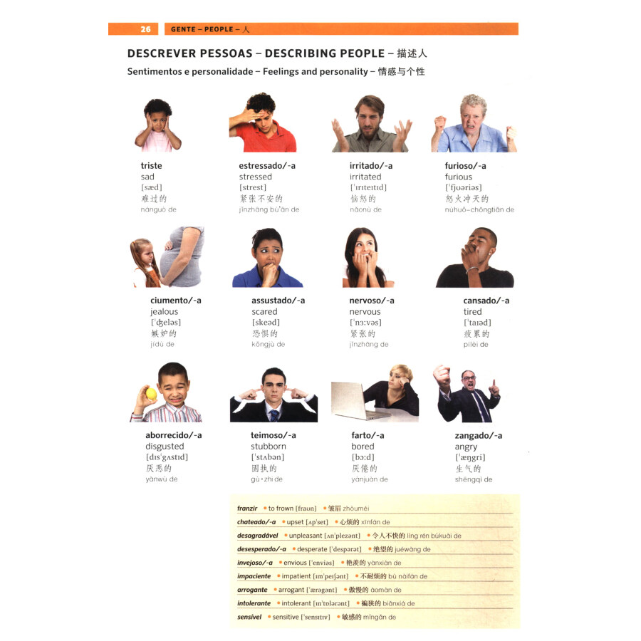 Sample pages of Visual Dictionary (Portuguese, English, Chinese) (ISBN:9787544650106)