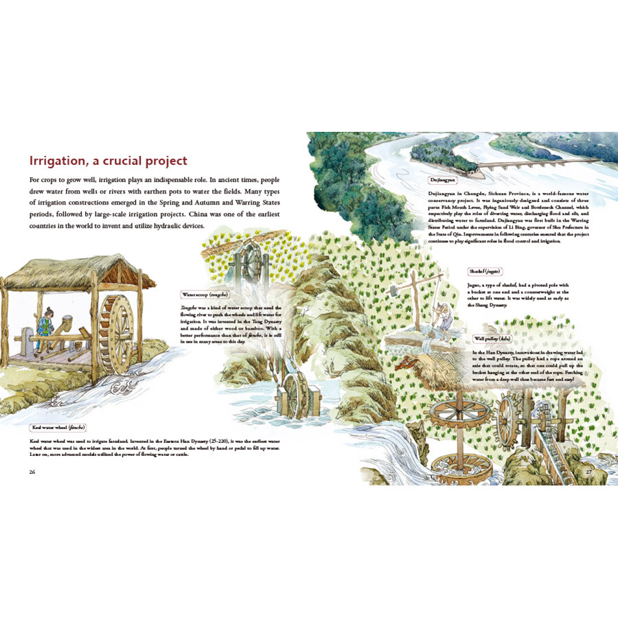 Sample pages of Illustrated History of Chinese Science & Technology: The Story of Farming (ISBN:9787508550527)