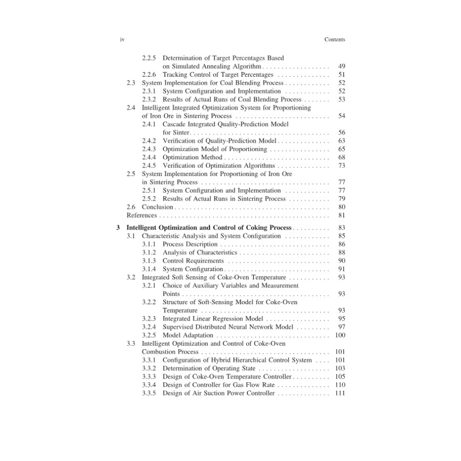 Sample pages of Intelligent Optimization and Control of Complex Metallurgical Processes (ISBN:9787030628855)