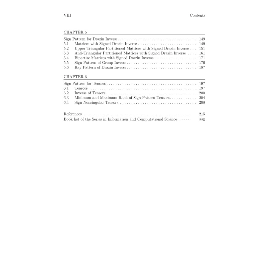 Sample pages of Sign Pattern for Generalized Inverses (ISBN:9787030685681)