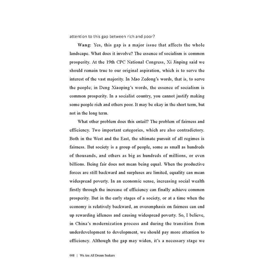 Sample pages of 100 Dialogues in the New Era: We Are All Dream Seekers (ISBN:9787510471360)