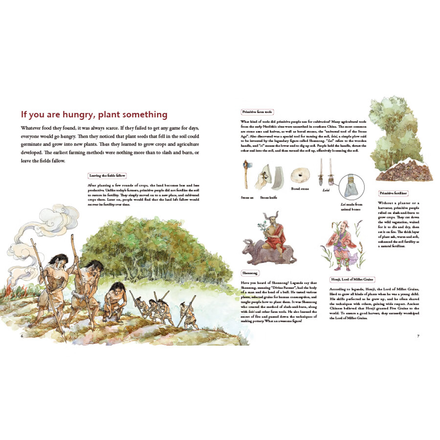 Sample pages of Illustrated History of Chinese Science & Technology: The Story of Farming (ISBN:9787508550527)