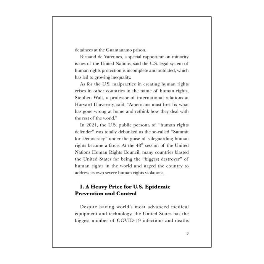 Sample pages of The Report on Human Rights Violations in the United States in 2021 (ISBN:9787508544076)