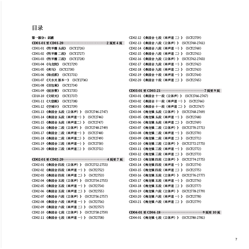 Sample pages of Anthology of Wax Cylinder Recordings from the Late Qing (Chinese) Empire: The Berthold Laufer Collection