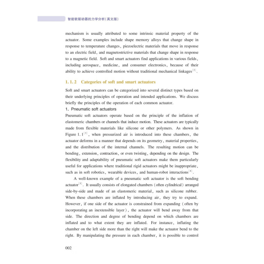 Sample pages of Frontiers in Soft Robotics: Mechanics of Soft and Smart Actuators (ISBN:9787313309839)
