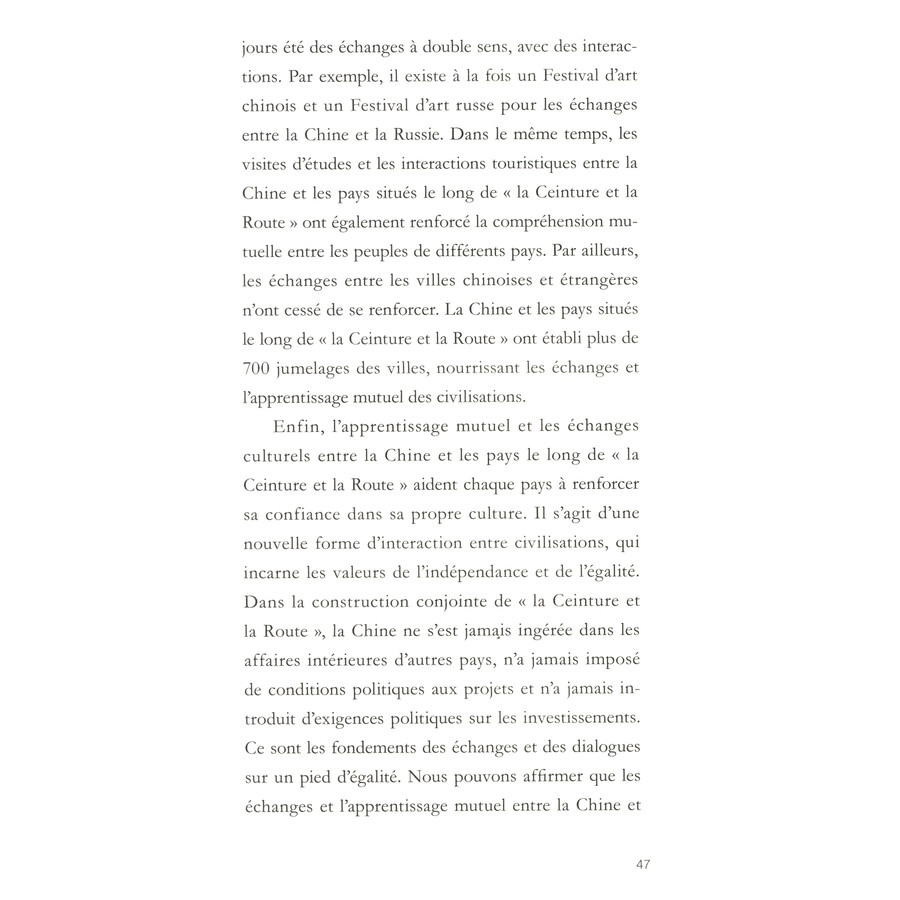 Sample pages of Dix ans de l’initiative La Ceinture et la Route: Compréhension mutuelle des peuples (ISBN:9787119135953)