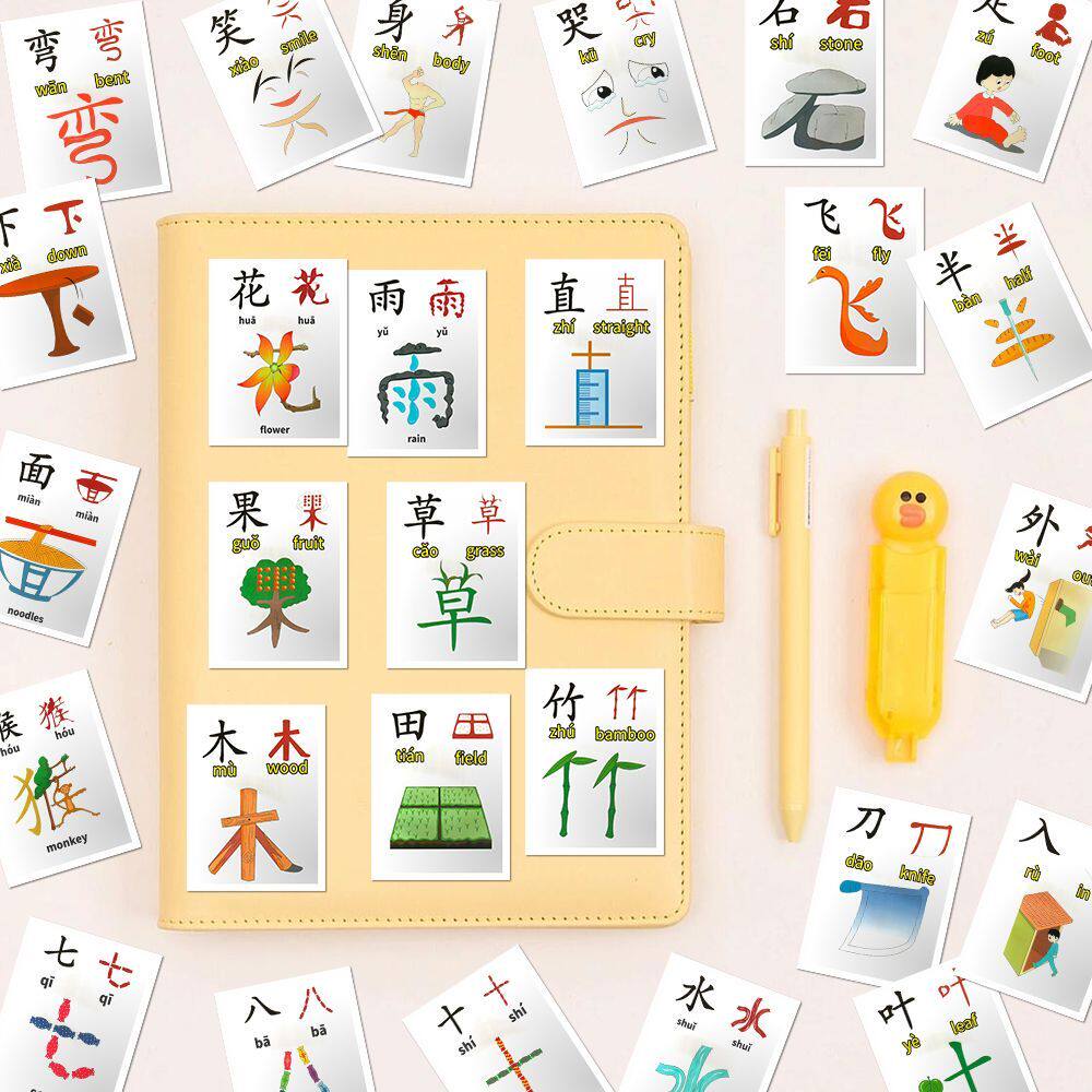Sample pages of Stickers for 100 Most Common Chinese Chracters