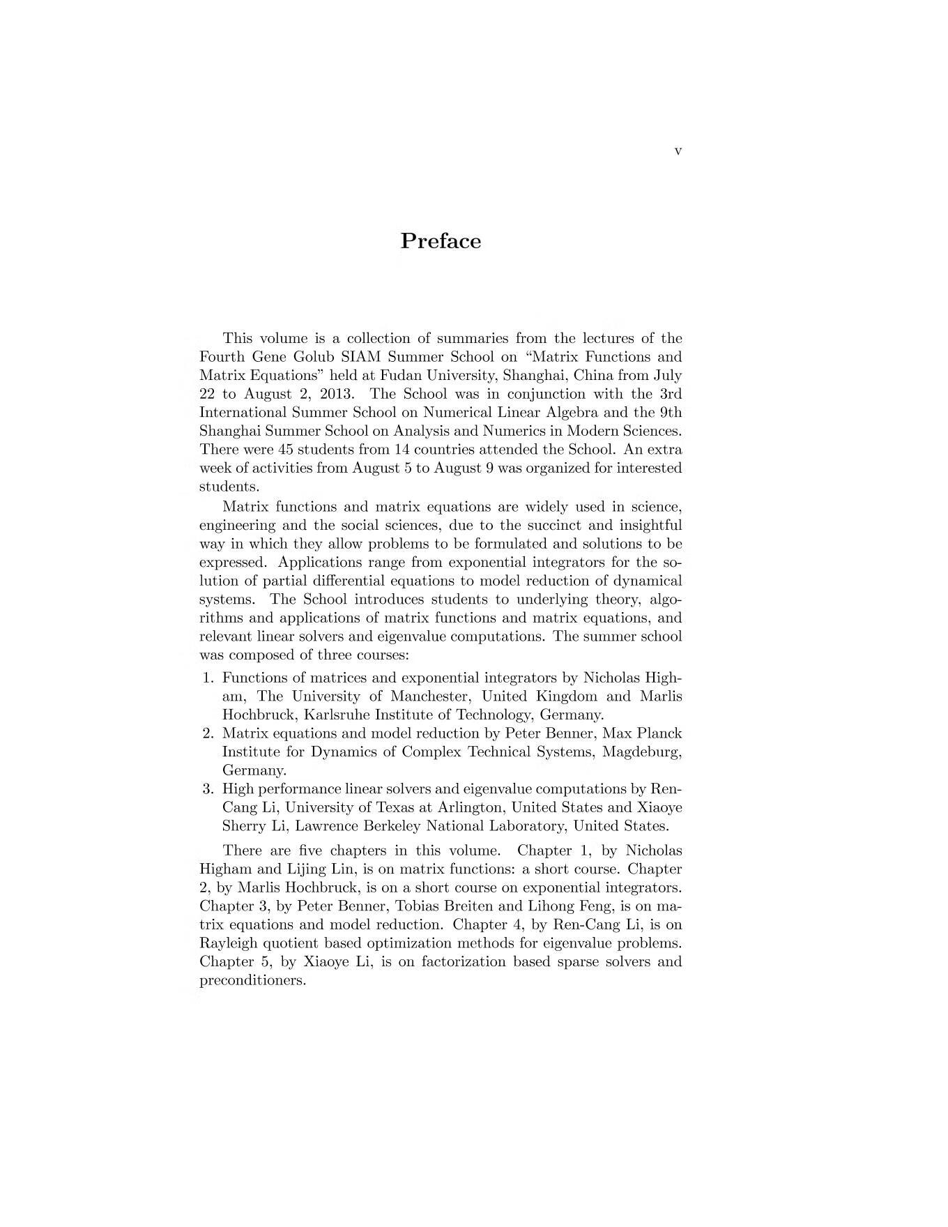 Sample pages of Matrix Functions and Matrix Equations. (ISBN:9787040422498)
