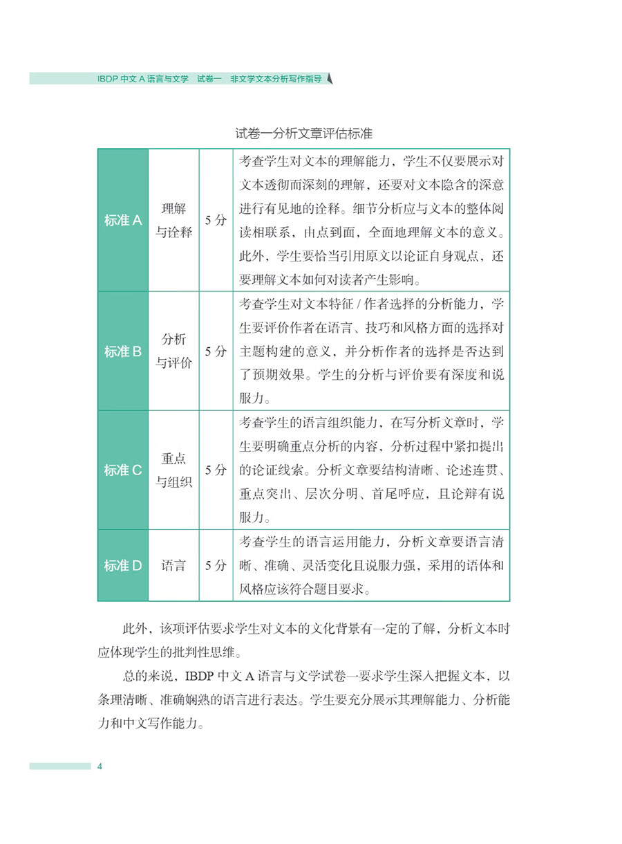 Sample pages of IBDP Chinese A Language and Literature: Writing Guidance For Non-Literary Text Analysis Paper 1 (ISBN:9787513828321)