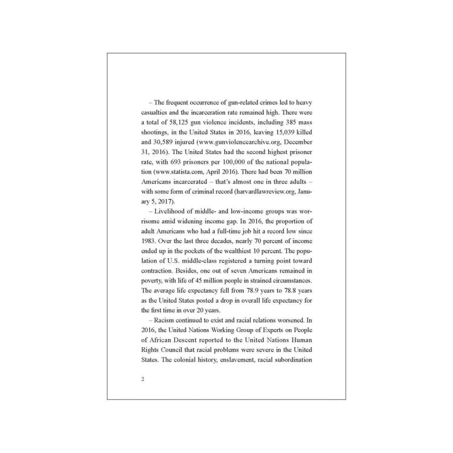 Sample pages of Human Rights Record of the United States in 2016 (ISBN:9787508536156)