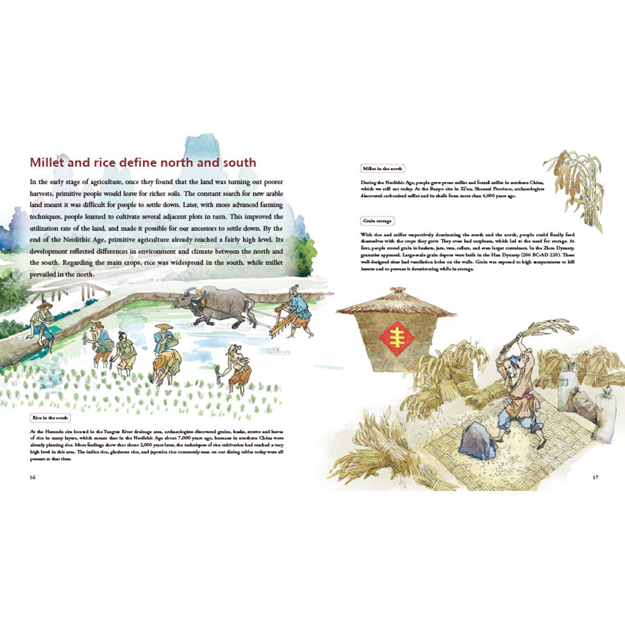 Sample pages of Illustrated History of Chinese Science & Technology: The Story of Farming (ISBN:9787508550527)