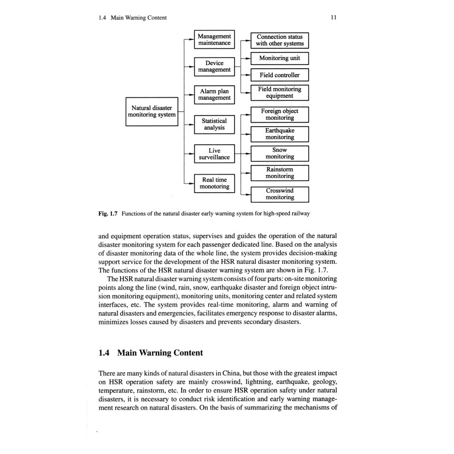 Sample pages of Natural Disaster Warning System for High-speed Railway Safety Operation (ISBN:9787564398194)
