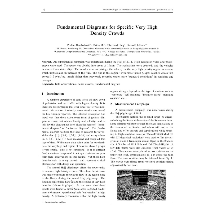 Sample pages of Proceedings of Pedestrian and Evacuation Dynamics 2016 (ISBN:9787312040771)