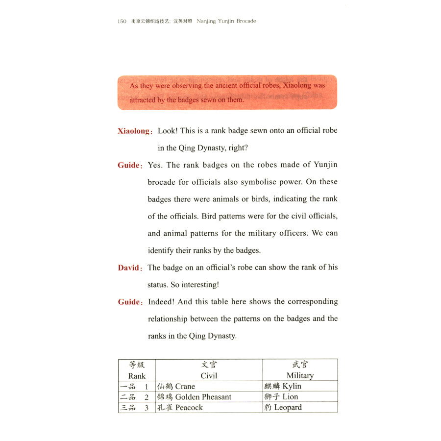 Sample pages of Nanjing Yunjin Brocade (ISBN:9787305263736)