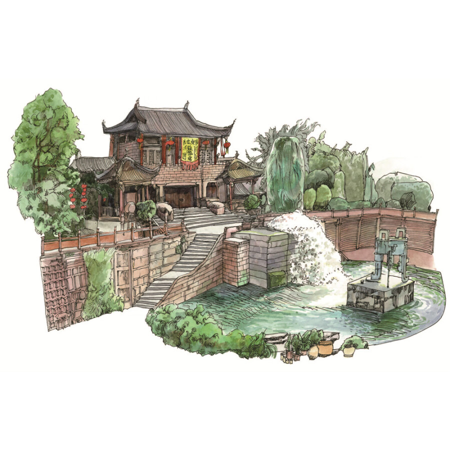 Sample pages of Hand-Drawn Classic Travel Landmarks: Ancient Chinese Towns (ISBN:9787514620696)