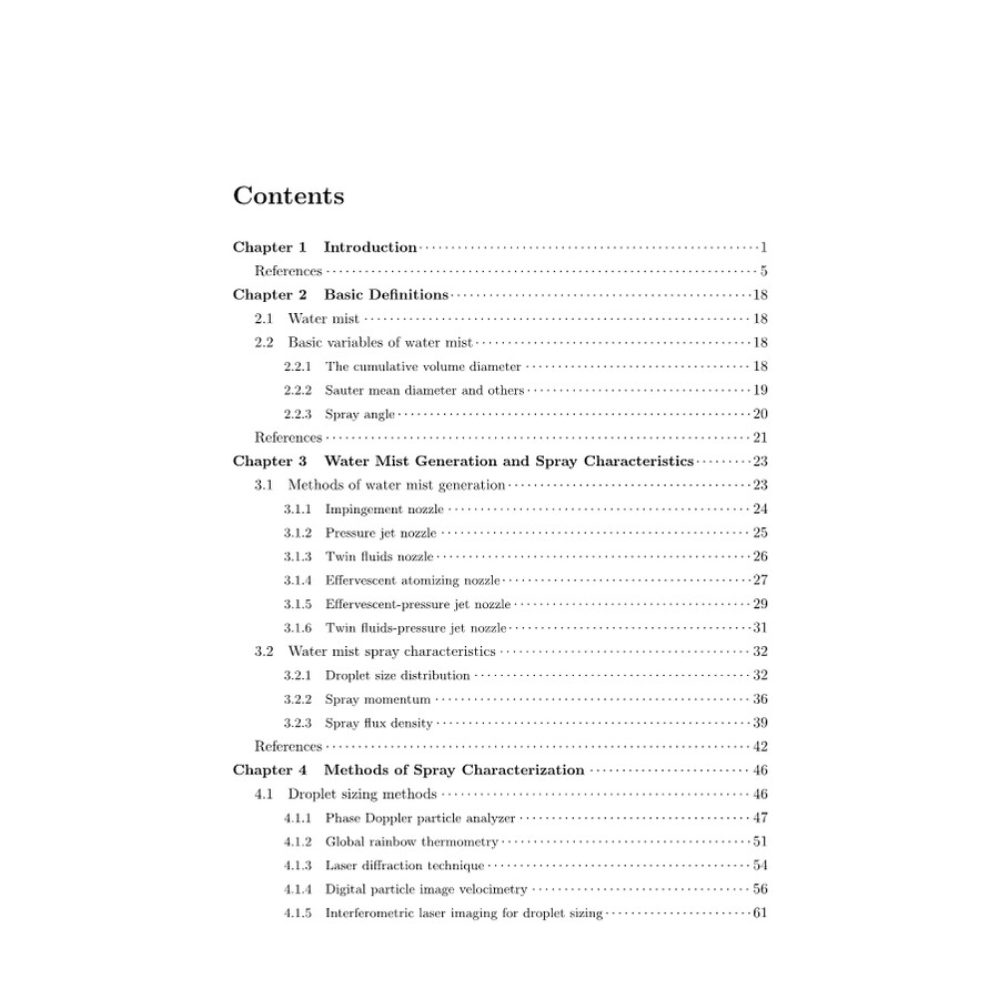 Sample pages of Water Mist (ISBN:9787030609762)