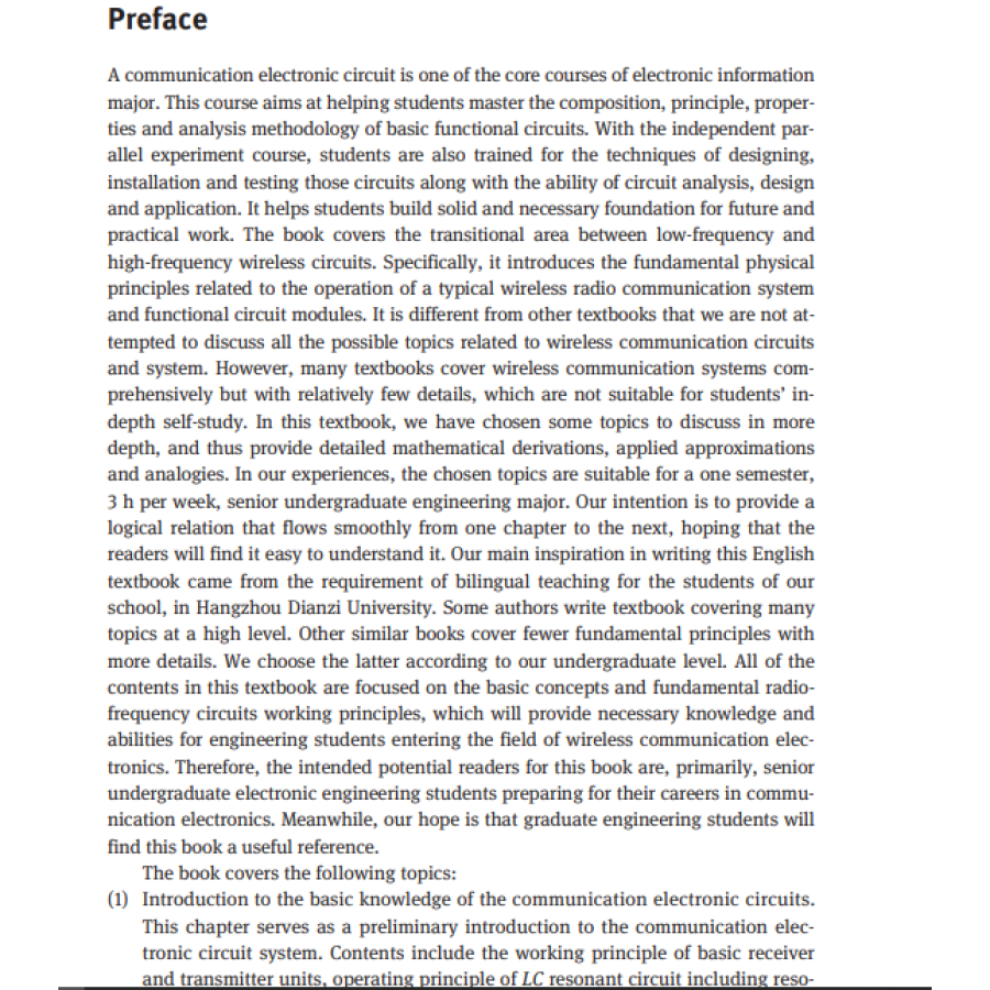 Sample pages of Communication Electronic Circuits (ISBN:9787030658142)