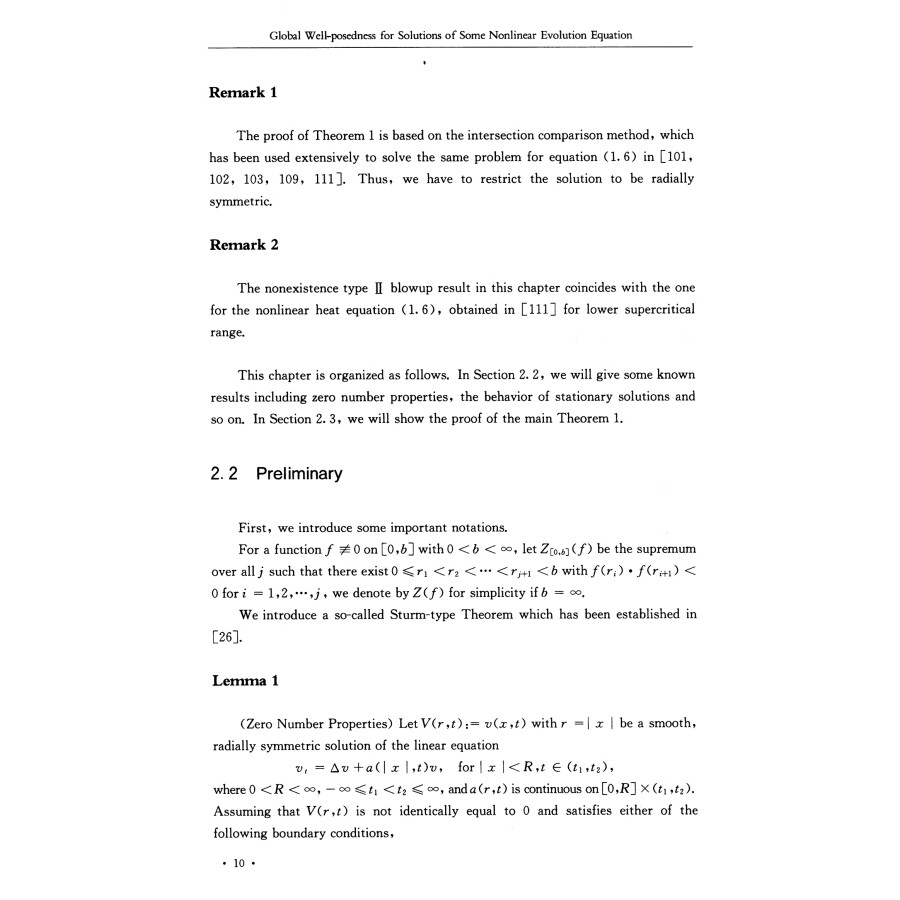 Sample pages of Global Well-posedness for Solutions of Some Nonlinear Evolution Equation (ISBN:9787569038507)