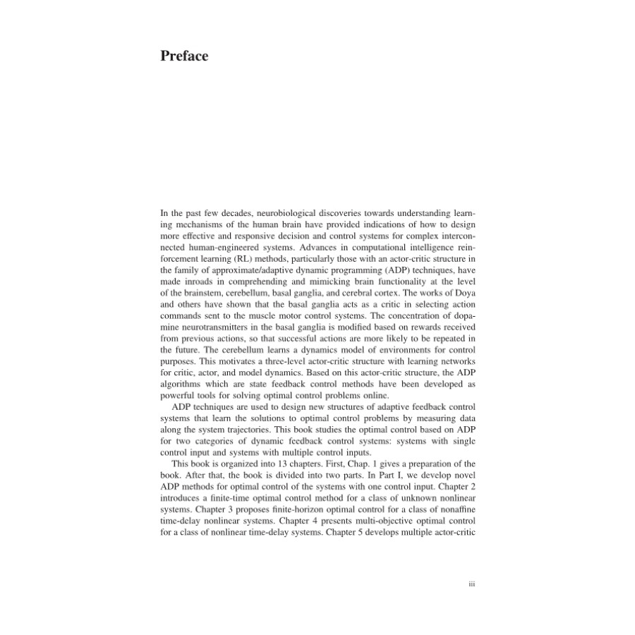 Sample pages of Adaptive Dynamic Programming: Single and Multiple Controllers (ISBN:9787030605276)