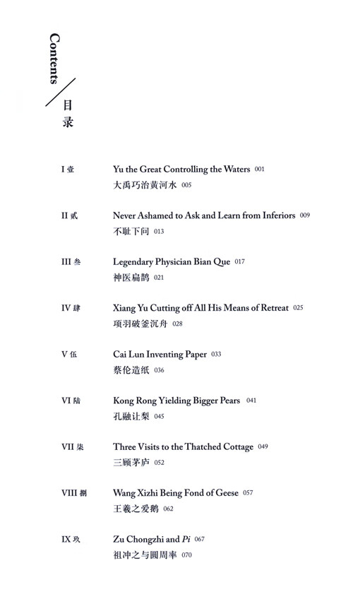 Table of contents: Reading Into China (2nd Edition): Historical Stories (with audio) (ISBN:9787521361858)