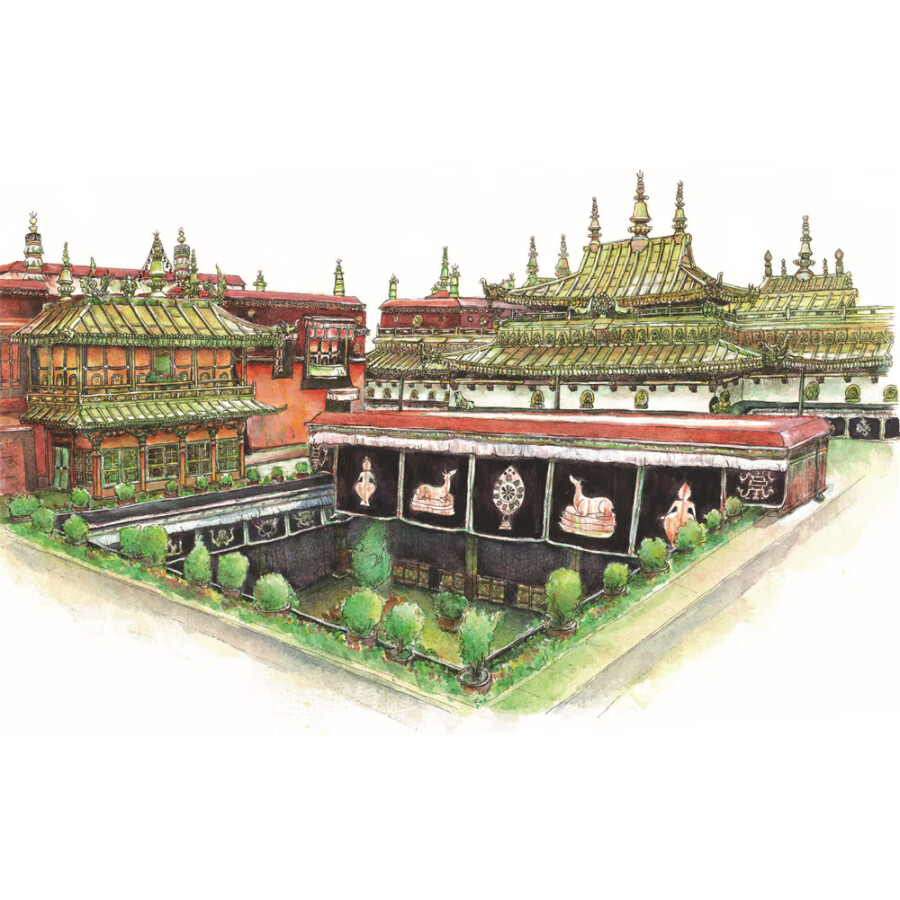 Sample pages of Hand-Drawn Classic Travel Landmarks: Ancient Chinese Temples (ISBN:9787514620689)