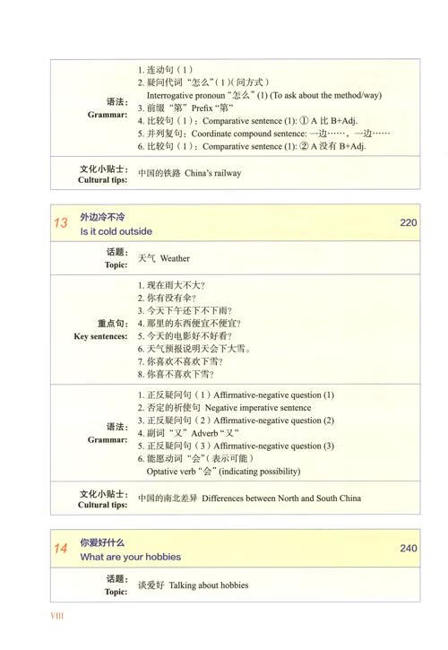 Table of contents: Elementary Chinese Comprehensive Course 1 (ISBN:9787561967225)