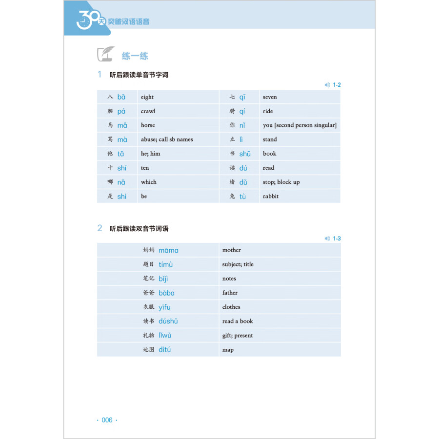 Sample pages of 30 Days to Master Chinese Prounciation (ISBN:9787521357660)