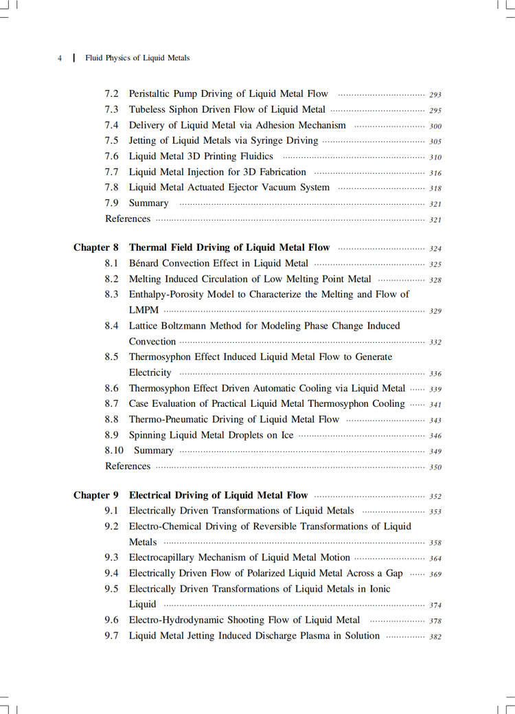 Table of contents: Fluid Physics of Liquid Metals (ISBN:9787547869802)