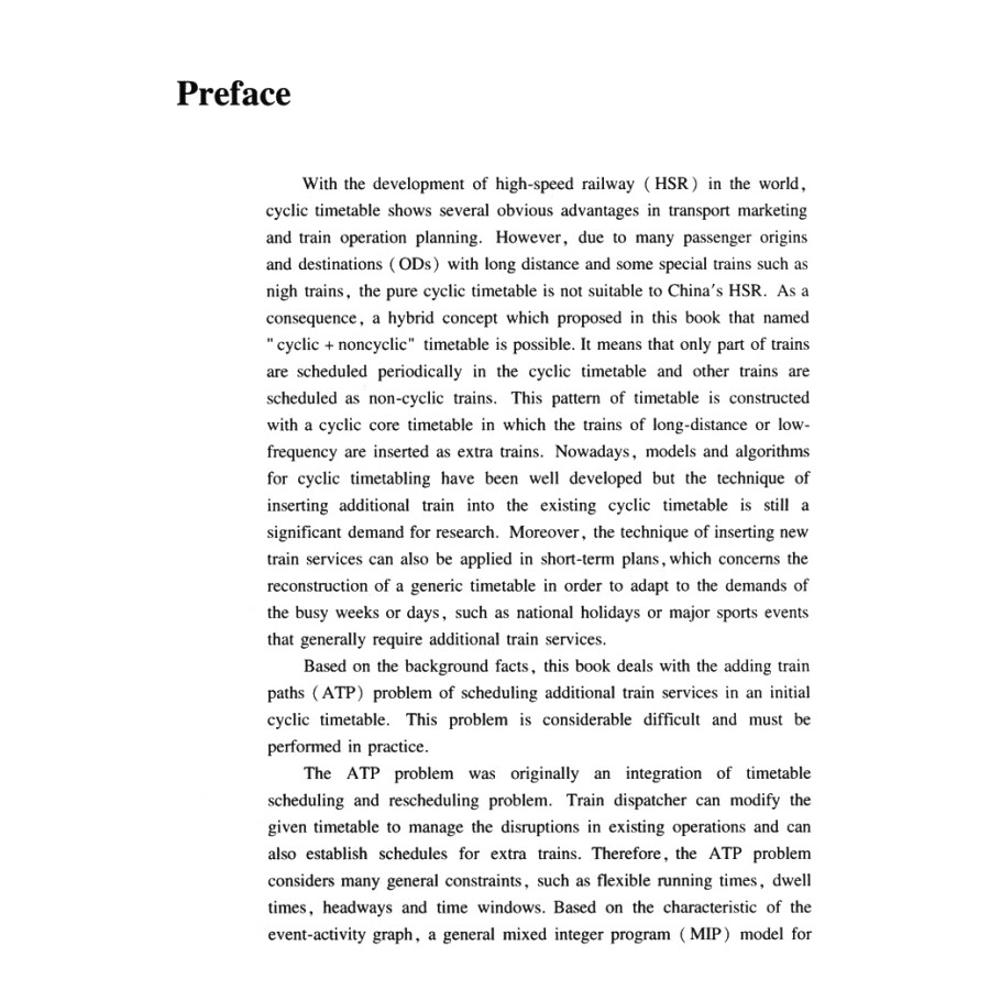 Sample pages of Theory and Approaches of Inserting Addtional Train Paths into Cyclic Timetable (ISBN:9787114173769)
