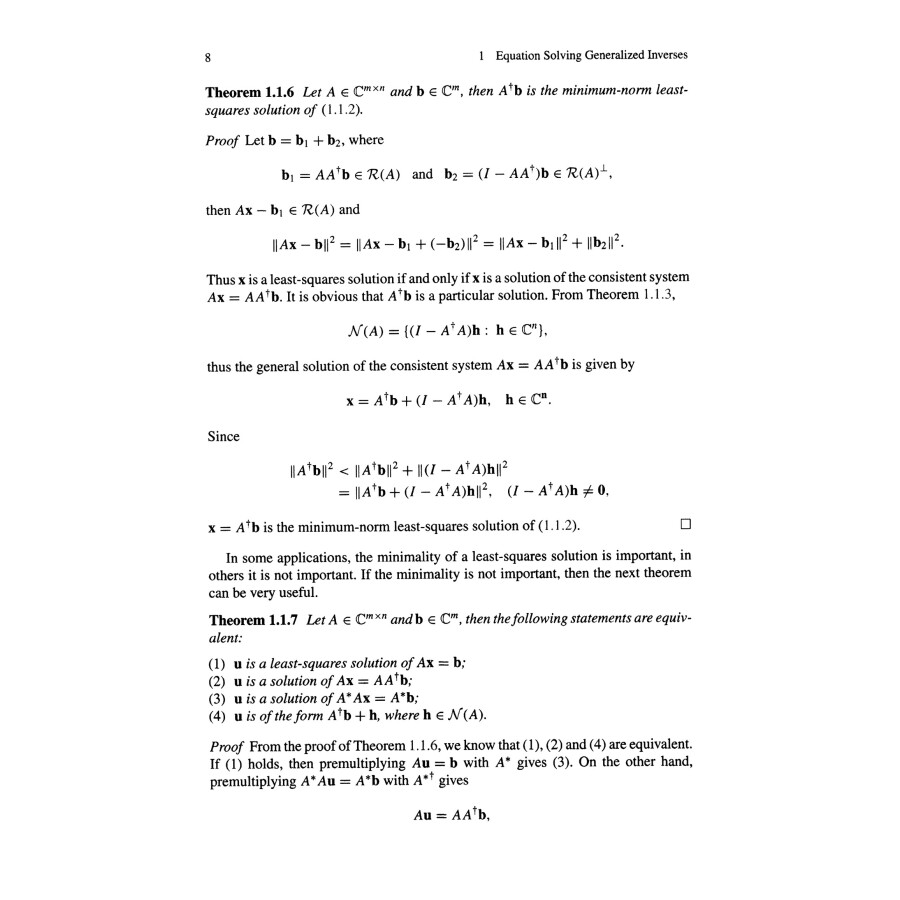 Sample pages of Mathematics Monograph Series Generalized Inverses：Theory and Computations (ISBN:9787030595645)