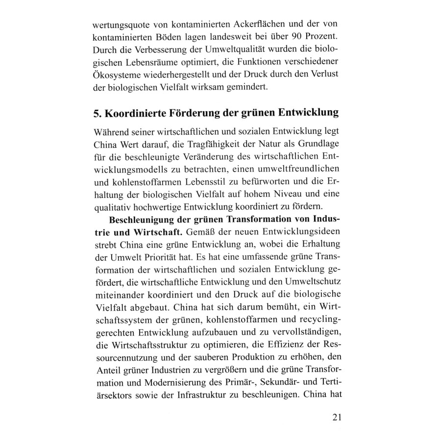 Sample pages of Erhaltung der biologischen Vielfalt in China (ISBN:9787119128498)