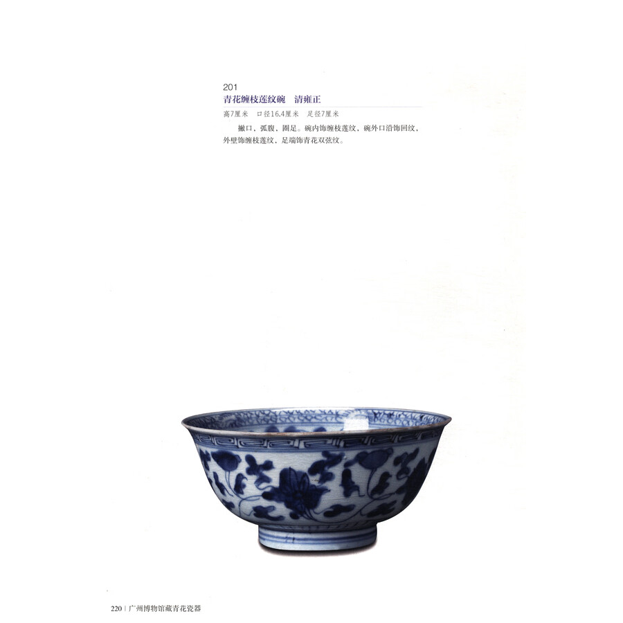 Sample pages of Blue and white Porcelain from the Guangzhou Museum (ISBN:9787807750352)