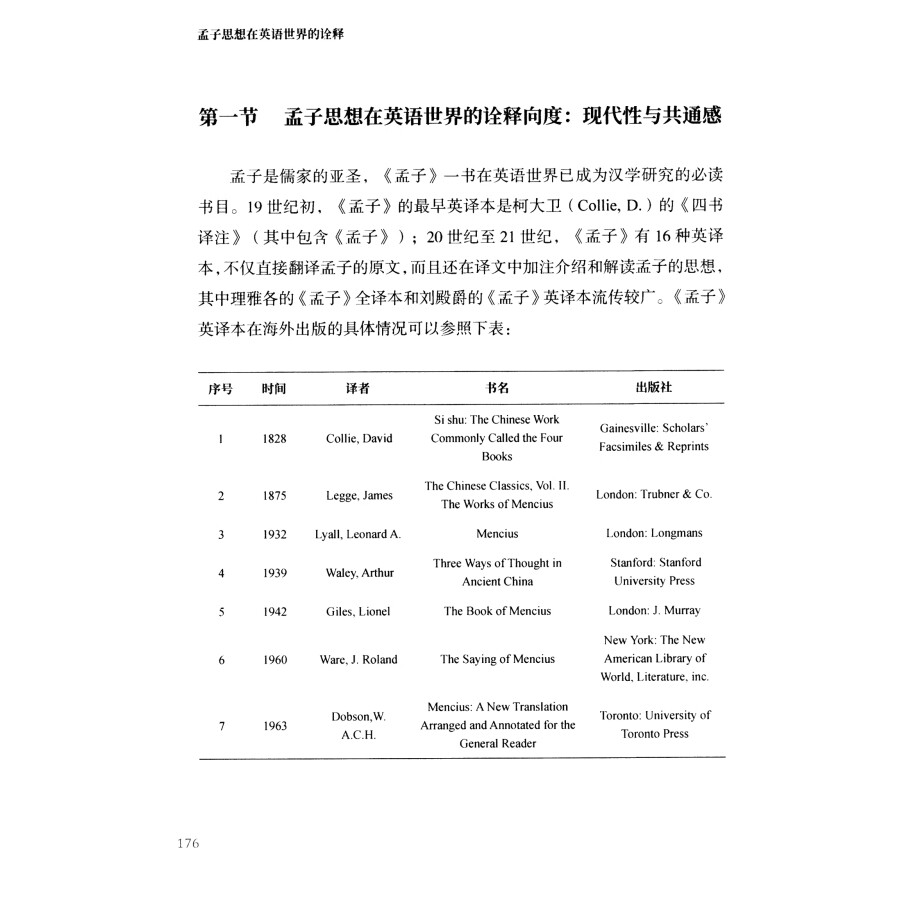 Sample pages of An Interpretation of Mencius' Thought in the English-speaking World (ISBN:9787119133805)