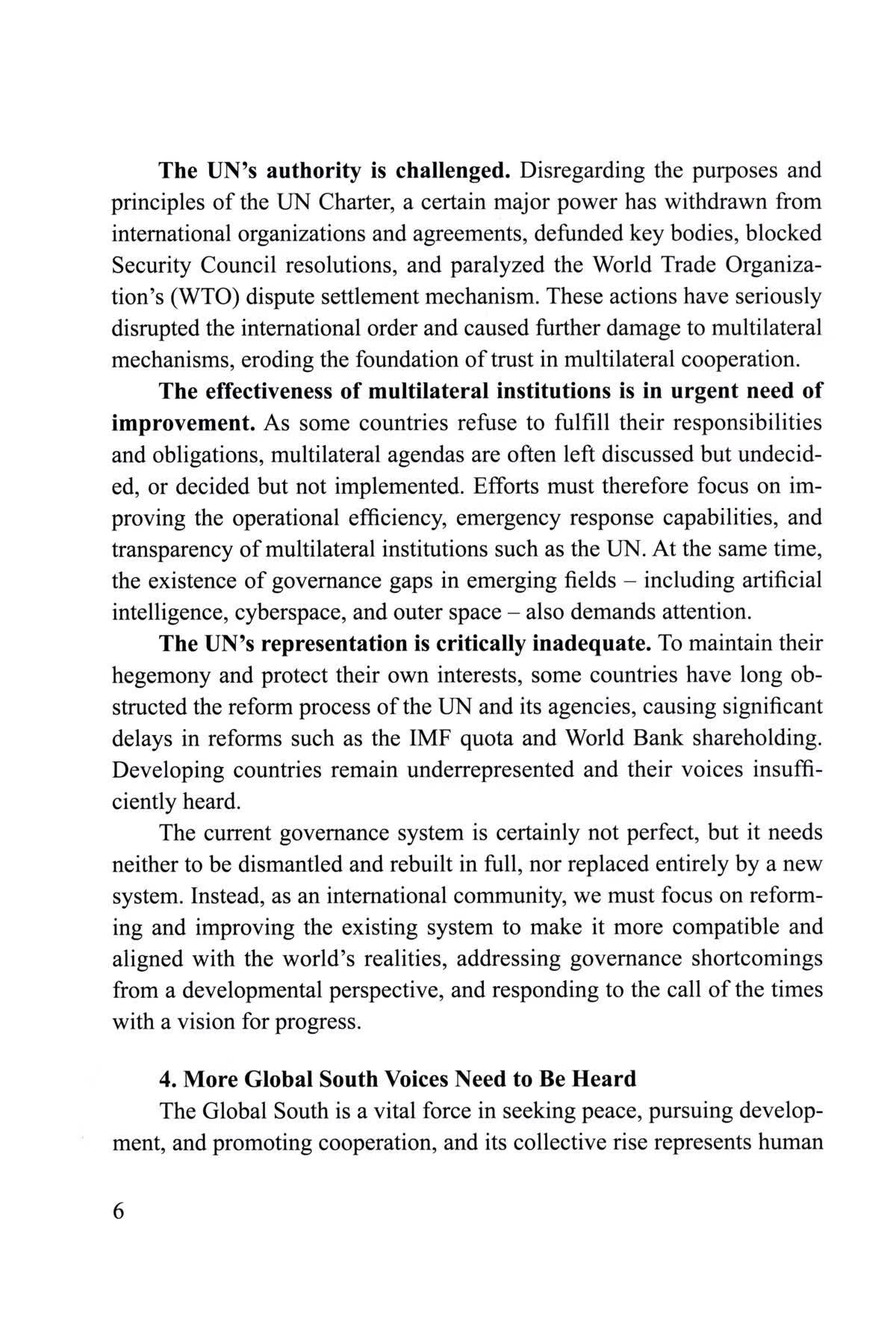 Sample pages of More Just and Equitable Global Governance: China's Principles, Proposals and Actions (ISBN:9787119146225)