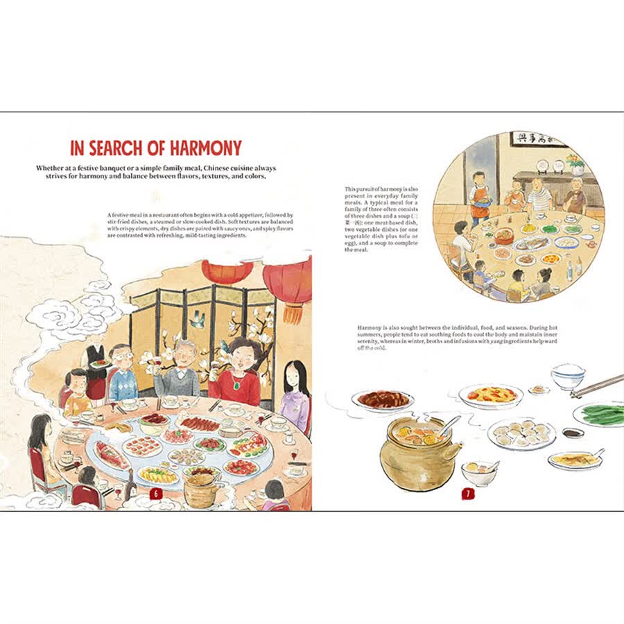 Sample pages of Chinese Cuisine Illustrated: Recipes and Stories to Learn About Chinese Gastronomic Culture (ISBN:9787508554648)