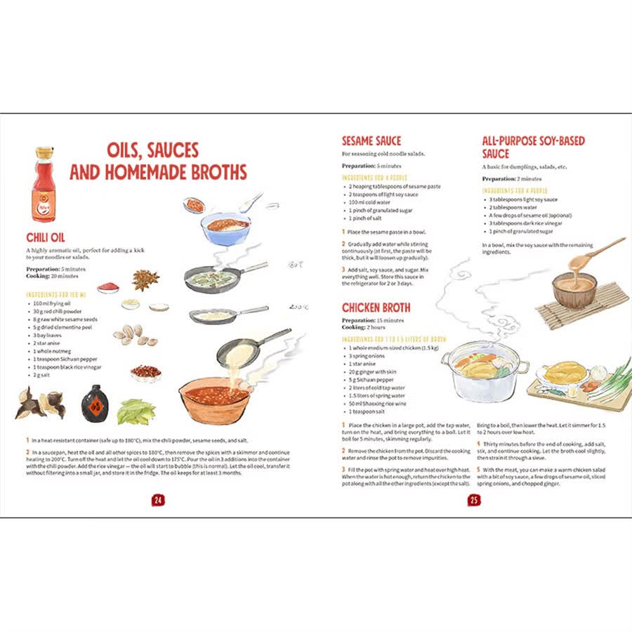 Sample pages of Chinese Cuisine Illustrated: Recipes and Stories to Learn About Chinese Gastronomic Culture (ISBN:9787508554648)