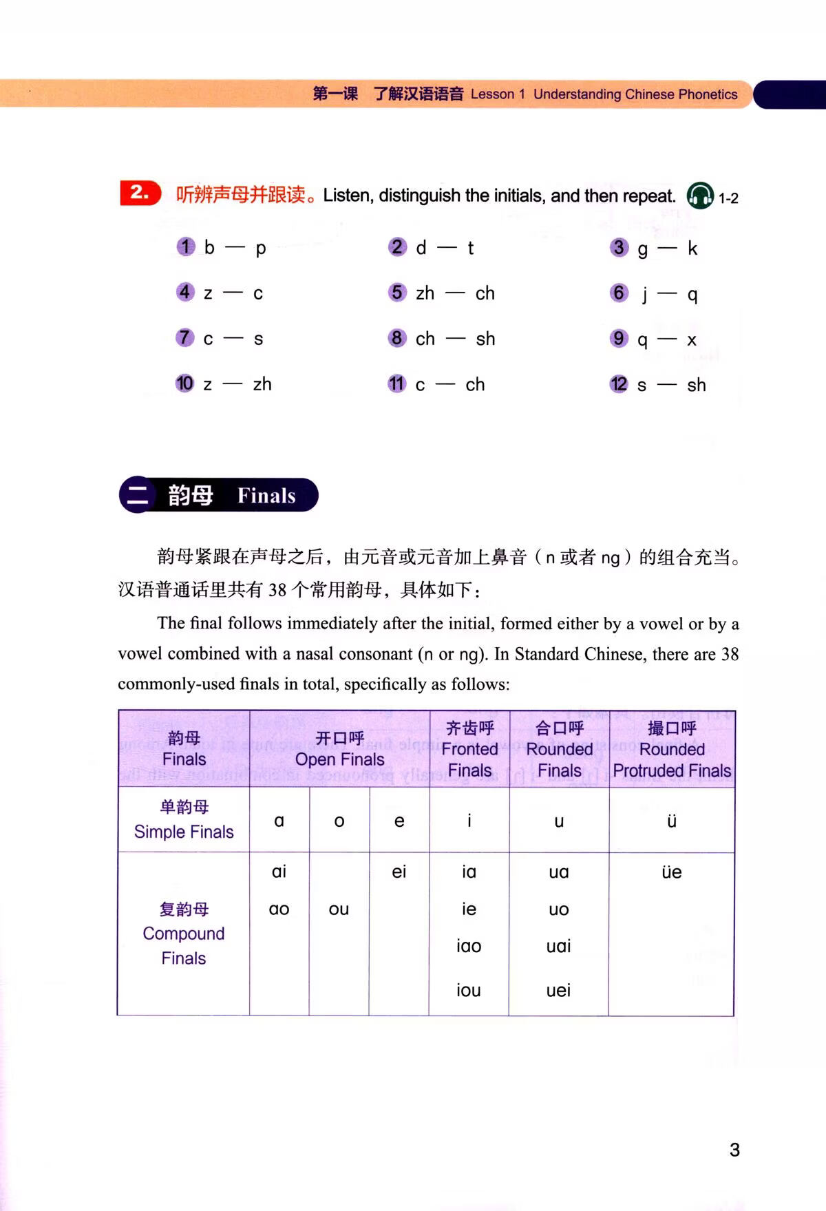 Sample pages of Crash Course in Chinese - Pronunciation (ISBN:9787561941485)