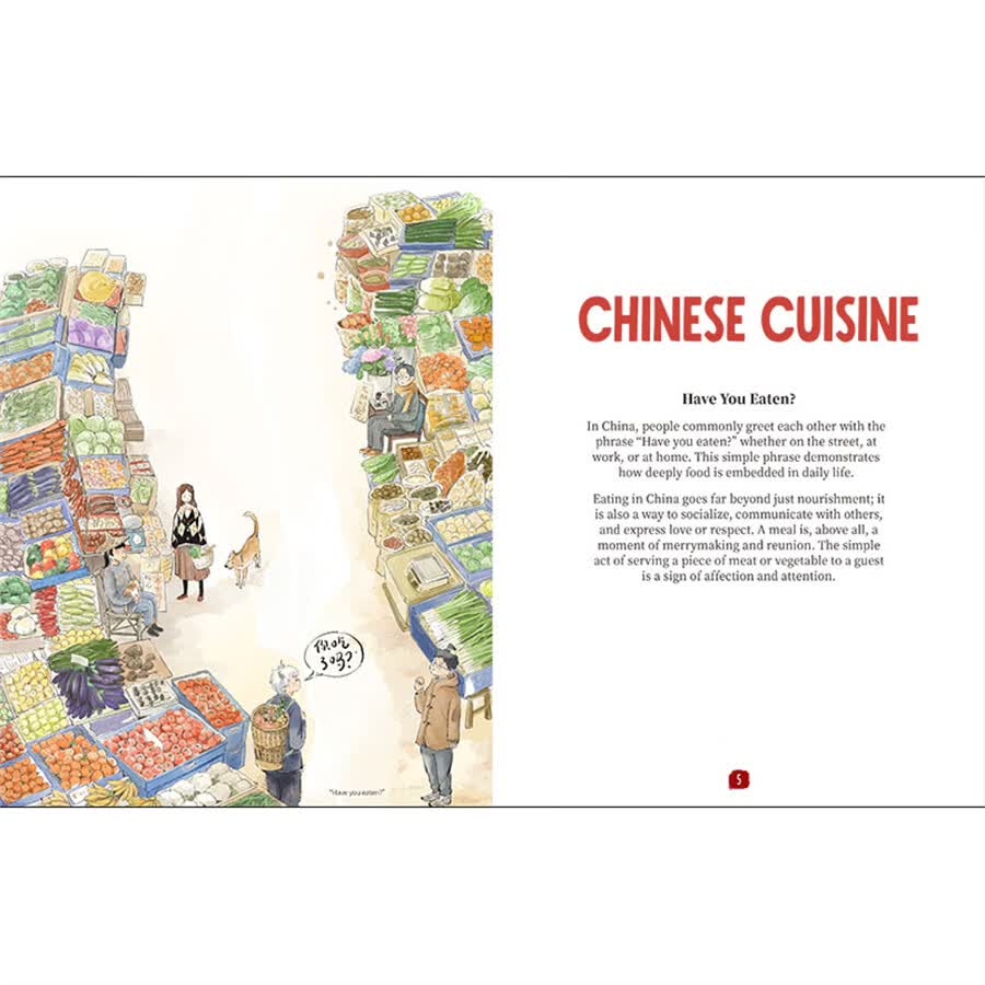 Sample pages of Chinese Cuisine Illustrated: Recipes and Stories to Learn About Chinese Gastronomic Culture (ISBN:9787508554648)